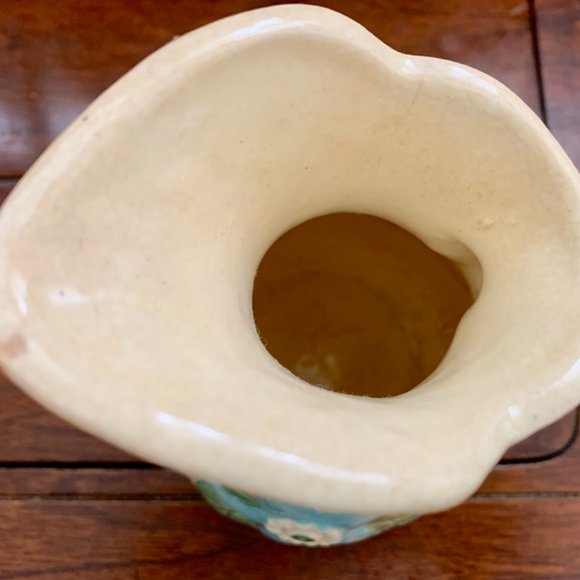 Lovely Hull Water Pitcher Vase Vintage Blue Star Flower, Ewer/Pitcher/ Vase USA - Picture 9 of 11